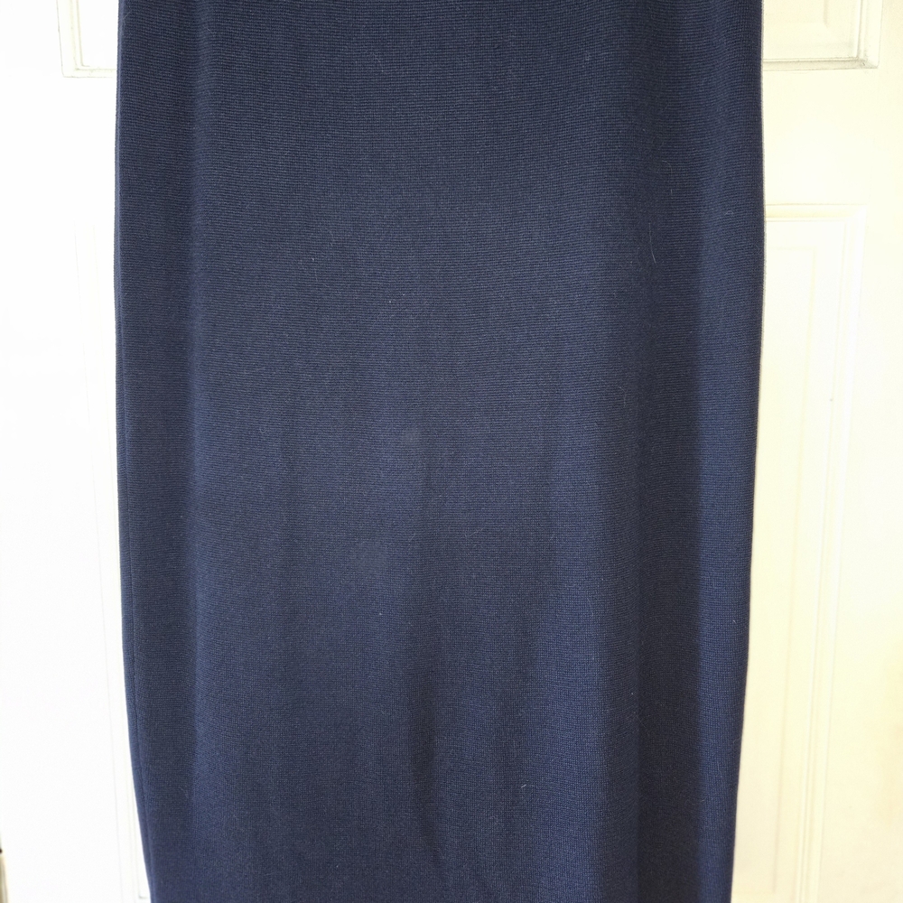 Eileen Fisher Navy Pencil Skirt -Wool, New w/o Tags - Picture 4 of 5
